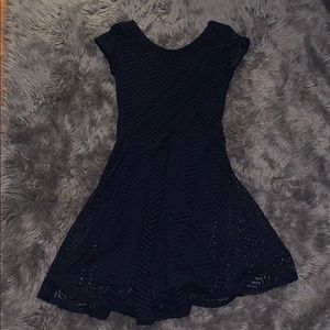 Navy blue skater dress